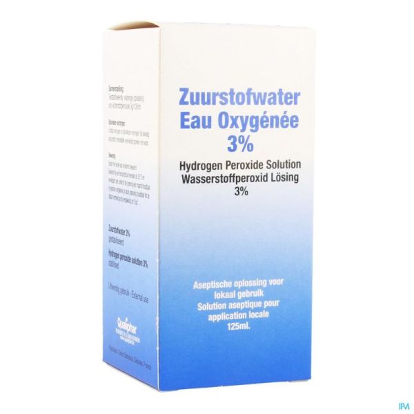 Zuurstofwater Gestab 3 % Qualiphar 125 Ml