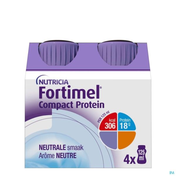 Fortimel Compact Protein Neutre 4x125ml