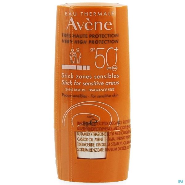 Avene Sol Ip50+ Stick Zones Sensibles 8ml