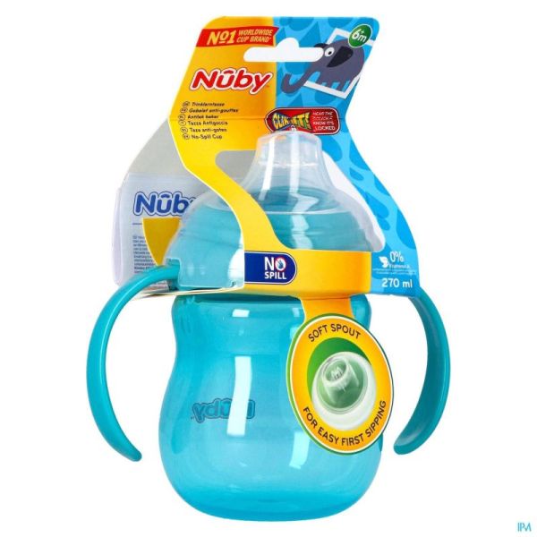 Nuby Antilekbeker Met Handvaten 6M+ 270 Ml 1St