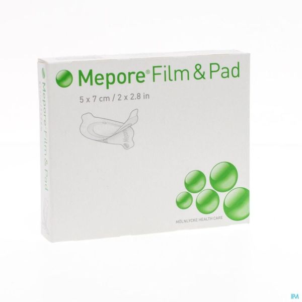 Mepore Film + Pad Ovaal 5X7Cm 275210 5 St