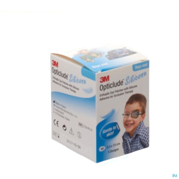 Opticlude Sil Eye Patch Boy Midi 2738Pb 50 St