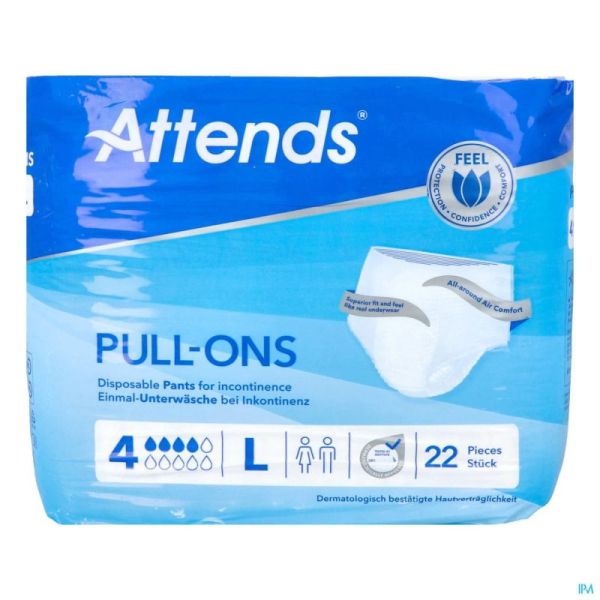 Attends Slip Pull-Ons 4 Large 22 St 211816