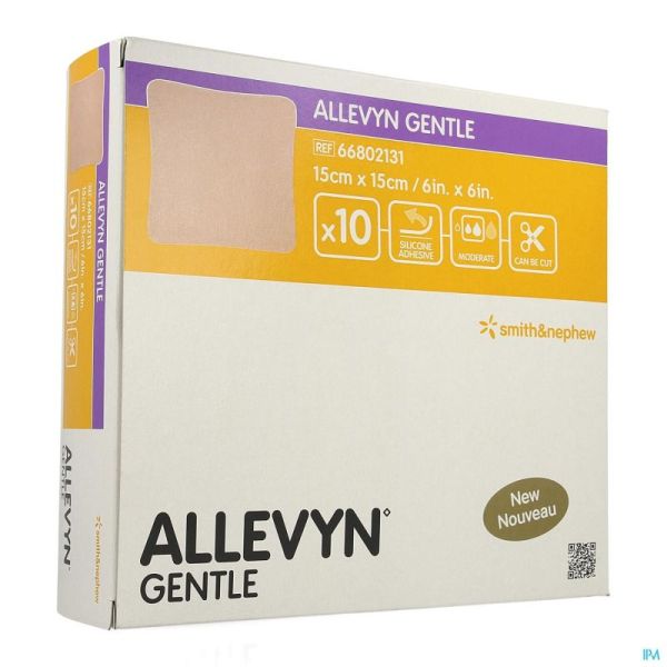 Allevyn Gentle Kp Foam 15X15Cm 66802131 10 St