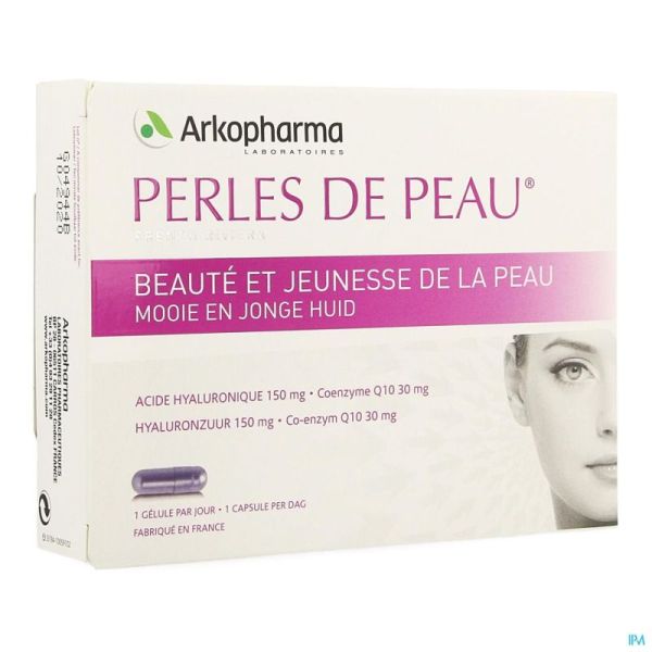 Perles De Peau Acide Hyaluron.+coenzyme Q10 Caps30