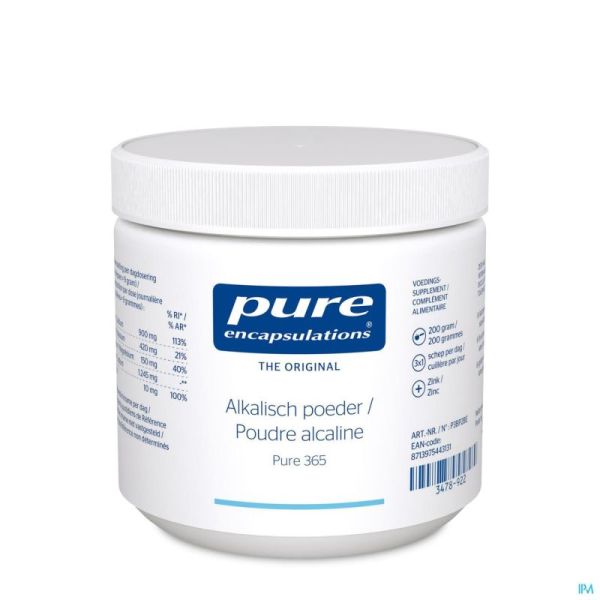 Pure Encapsulations Alkalisch Pdr Pure 365 200 G