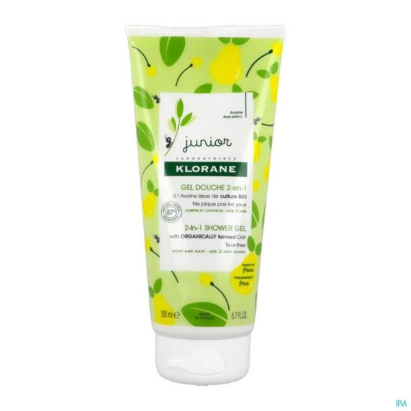 Klorane Petit Junior Douche Gel Peer 200 Ml Nf