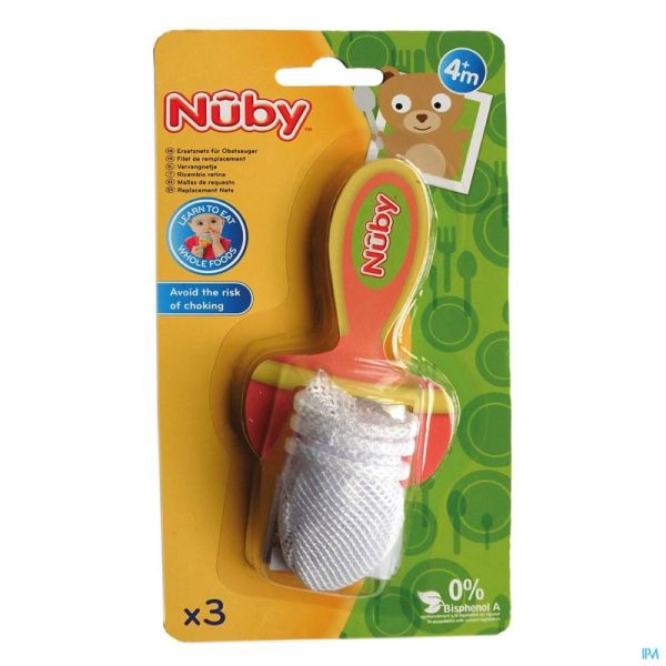 Nuby Vervangnetje Sabbelzakje 3-Pack