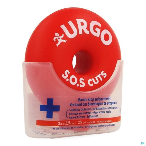 Urgo Sos Cuts Bande 3m X 2,5cm