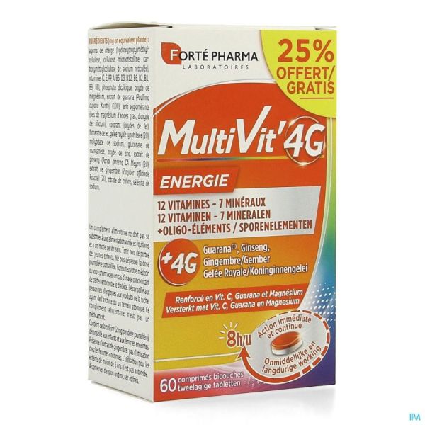 Multivit' 4g Energie Comp 60