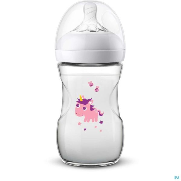 Avent Zuigfles Natural 2.0 Eenhoor 260Ml Scf070/25