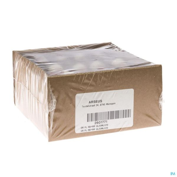 Fles Bruin Rond 20 Ml + Druppelt Aca 20 St