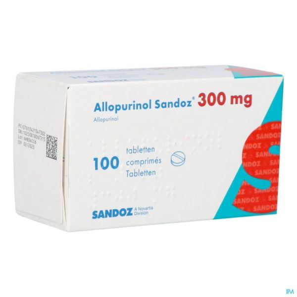 Allopurinol Sandoz 100 Tabl 300 Mg