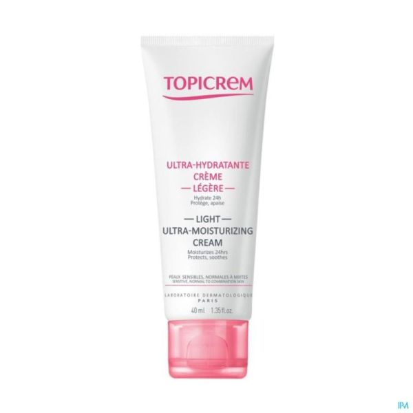 Topicrem Hydra+ Stralende Hydrat Lichte Crem 40 Ml