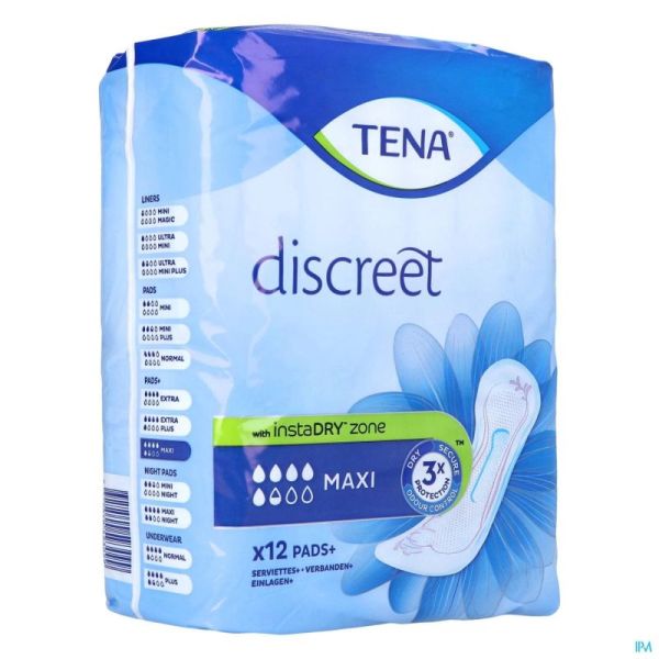 Tena Discreet Maxi 760977 12 St