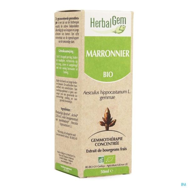 Herbalgem Paardekastanje Maceraat Bio 50 Ml