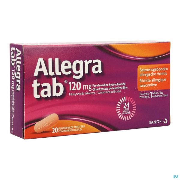 Allegra Tab 120mg Comp Pell 20 X 120mg