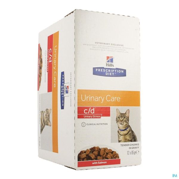 Hills C D Feline Kat Pres Stress Zalm 2863U 12X85G