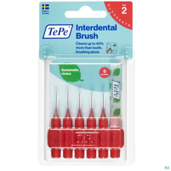 Tepe Interdental Brush 0,5Mm Rood 6 St