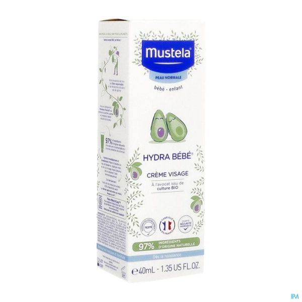 Mustela Bb Hydra Creme Visage Nf Tube 40ml