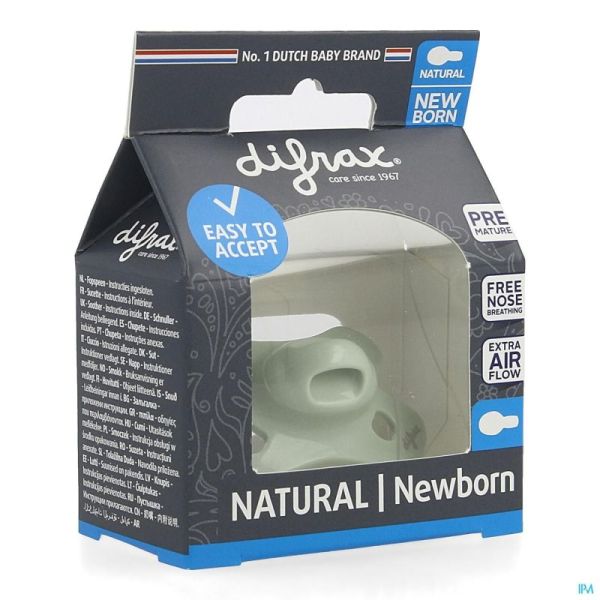 Difrax Fopsp Natural Uni/Pure Newborn Pistache 1St