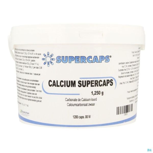 Calcium Carb. Supercaps Caps 1200x1250mg Ivoire