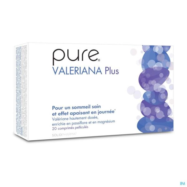 Pure Valeriana Plus Solid Pharma 20 Tabl