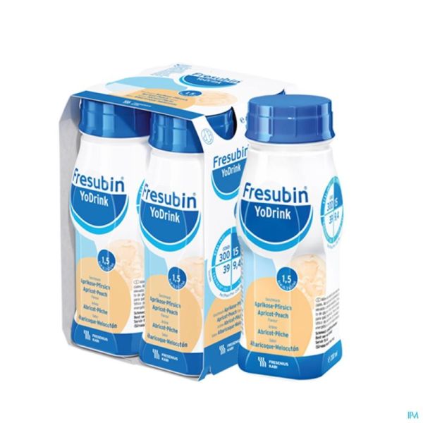 Fresubin Yodrink Perzik-Abrikoos 4X200 Ml