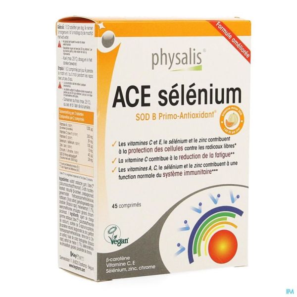 Physalis Ace Selenium + Sod 45 Table