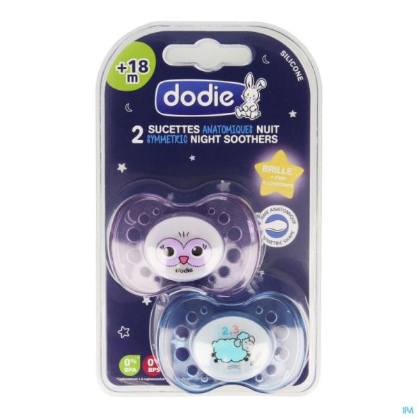 Dodie Fopsp Sil Nacht +18M Duo 2 St