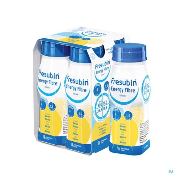 Fresubin Energy Fibre Drink Banaan 4X200 Ml