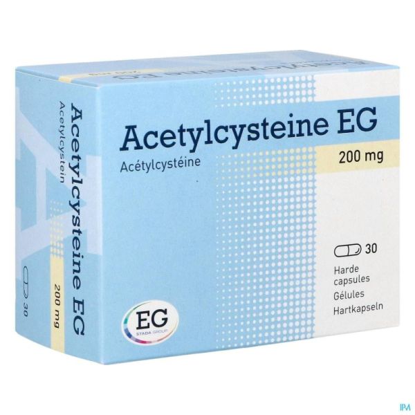 Acetylcysteine Eg Caps 30 X 200 Mg