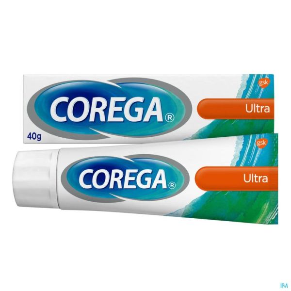 Corega Ultra Creme Adhesive S/zinc Tube 40g