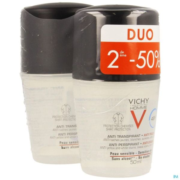 Vichy Homme Deo Mineral Duo 2x50ml