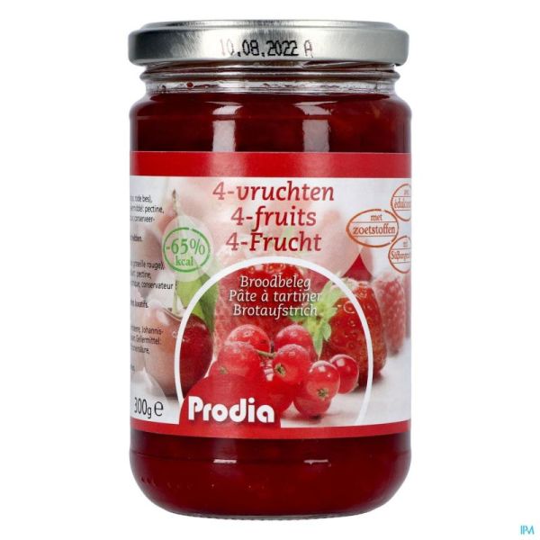 Prodia Broodbeleg 4 Vruchten + Malt 300 G