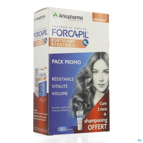 Forcapil Ontdekkingspak 2X60 Tabl + Shampoo 200 Ml