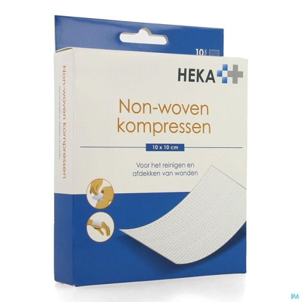 Hekasoft Kompres N/Wov Ster 10X10Cm 10 St Ot0014-1
