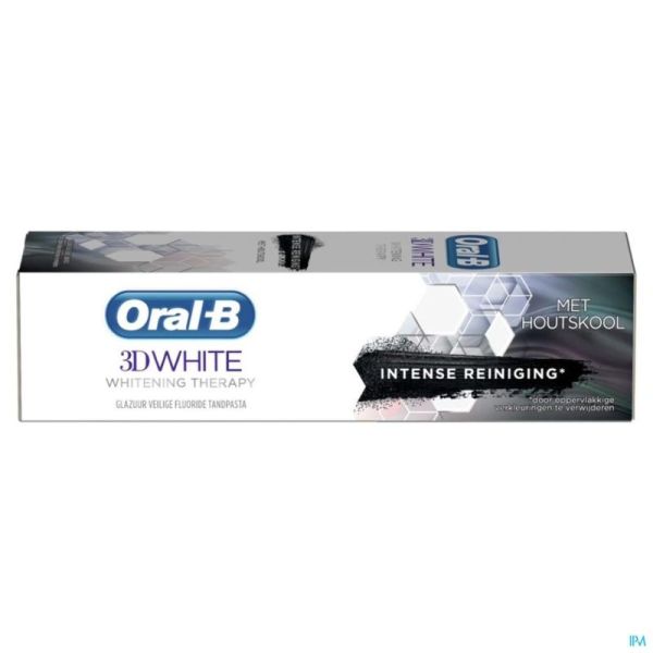 Oral B Tandp 3D Whitening Therapy Houtskool 75 Ml