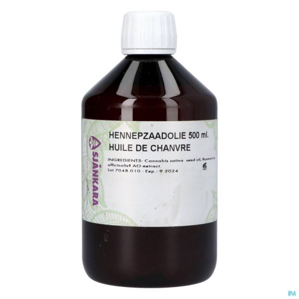 Sjankara Hennepzaad Plant. Olie 500 Ml