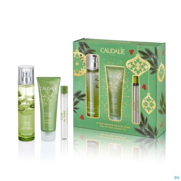 Caudalie Coffret Fleur Vignes 50ml Noel 3 Prod.