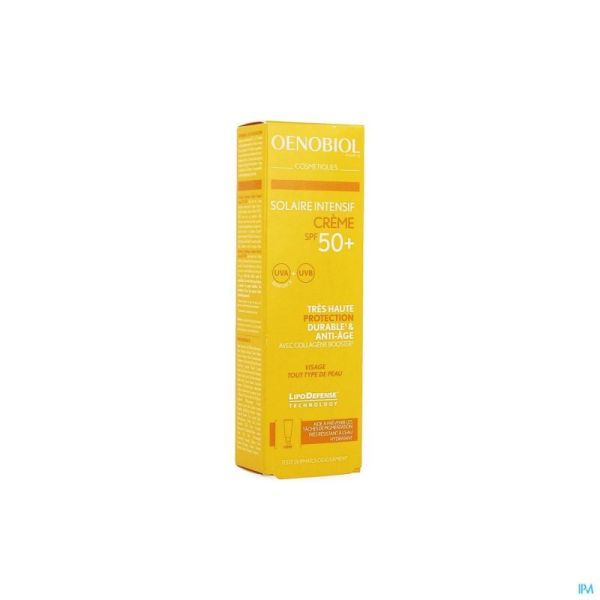 Oenobiol Cosm Solaire Intensif Creme Spf50+ 50 Ml