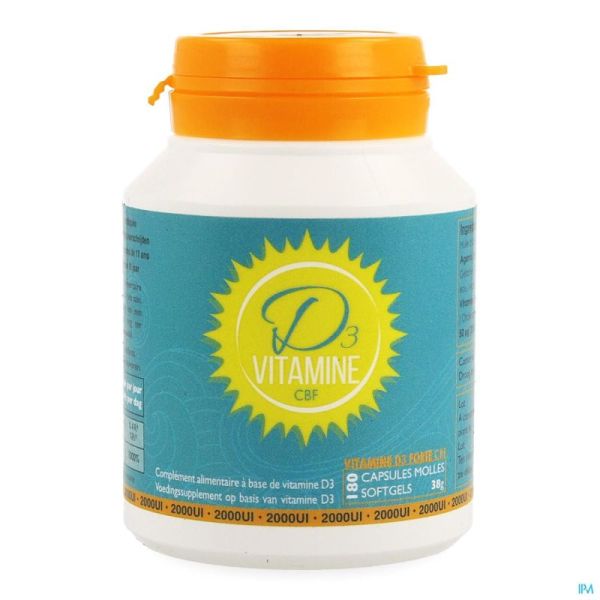 Vit D3 Cbf 2000Ui 180 Softgels