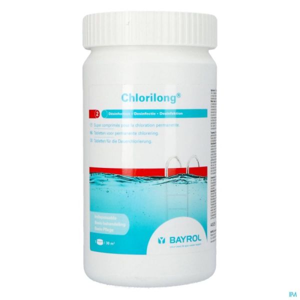 Chloor Tabl Zwemb Chlorilong Thiry 1,25 Kg
