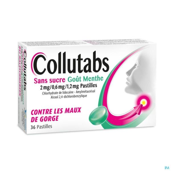 Collutabs Suikervrij Munt 36 Zuigtabletten