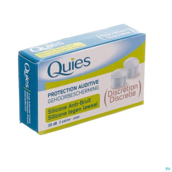 Quies Oordoppen Silicone Anti-Lawaai 1 Paar