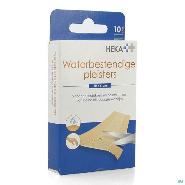 Hekaplast Pleister Waterbest 10X6Cm 10 St Ot0110-1