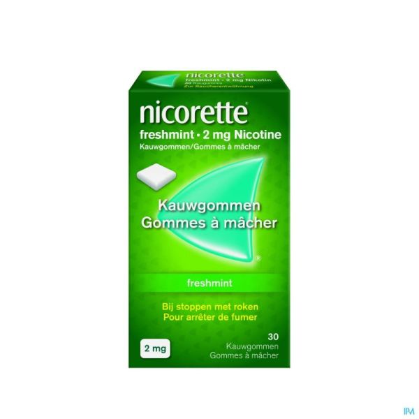 Nicorette Freshmint Gomme Mach 30x2mg