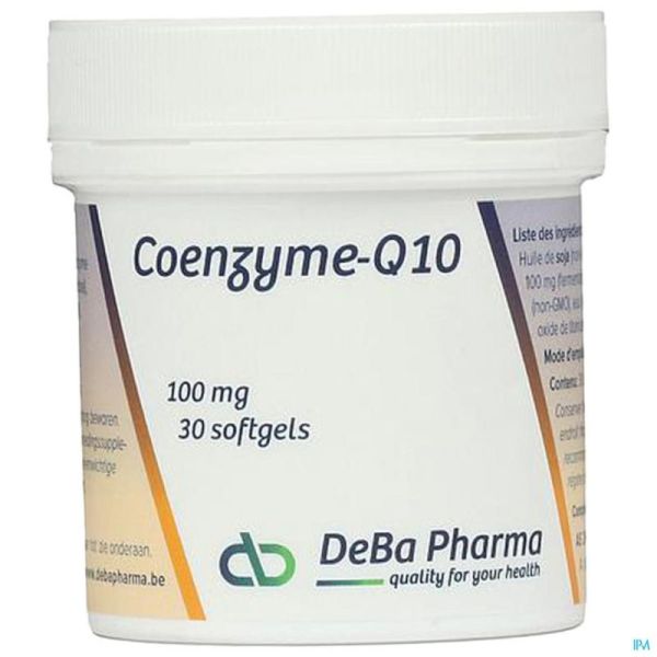 Coenzyme Q10 Deba 30 Softgels 100 Mg