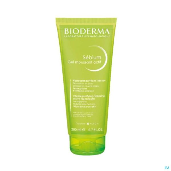 Bioderma Sebium Schuimende Gel Actief Tube 200 Ml