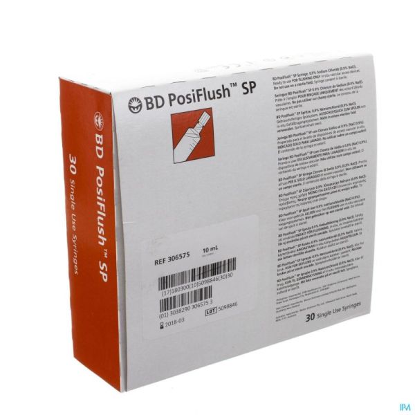 B-D Posiflush Sp Na-Chl 0,9% Nst 10Ml 30 St 306575